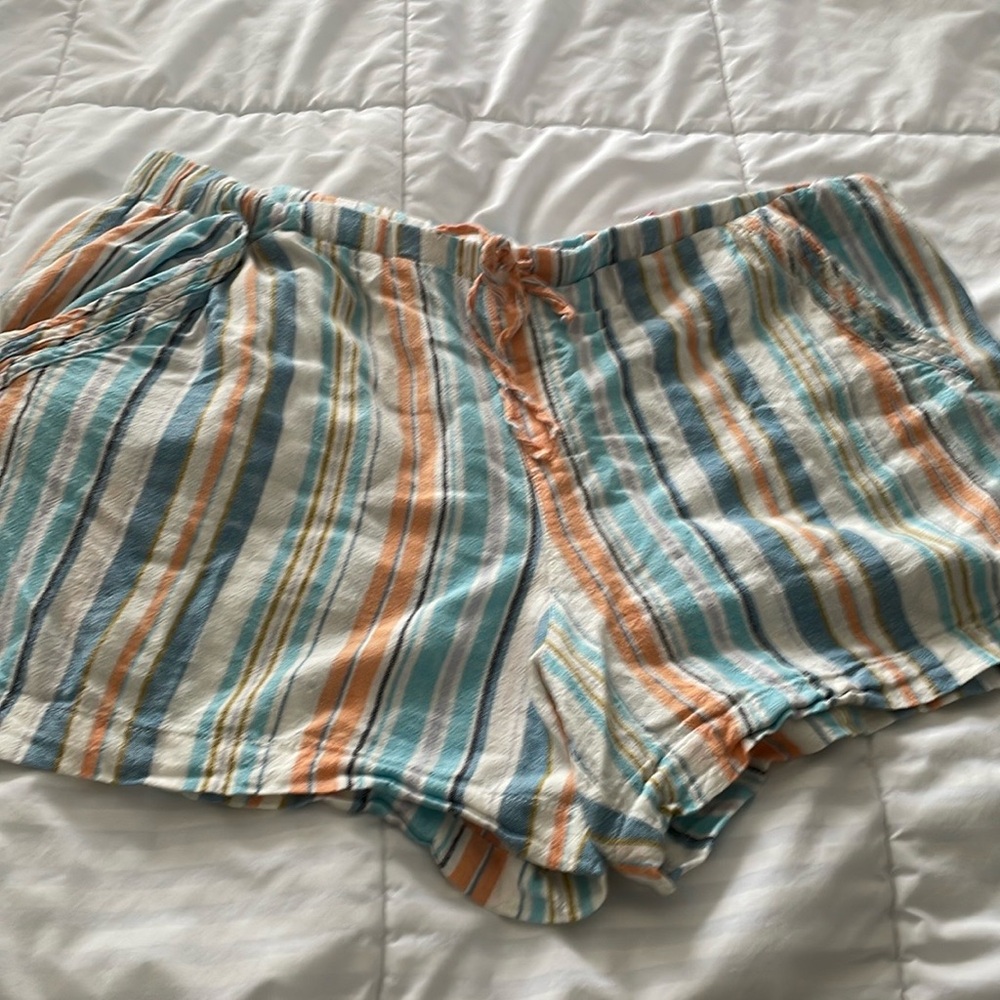 Briggs Ladies Linen short  TEAL - Picture 2 of 4